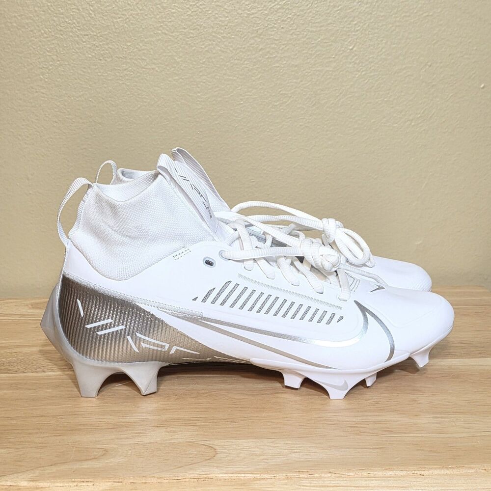Nike Vapor Edge Pro 360 2 Football Cleats White Silver DA5456-102 Men’s Size 8